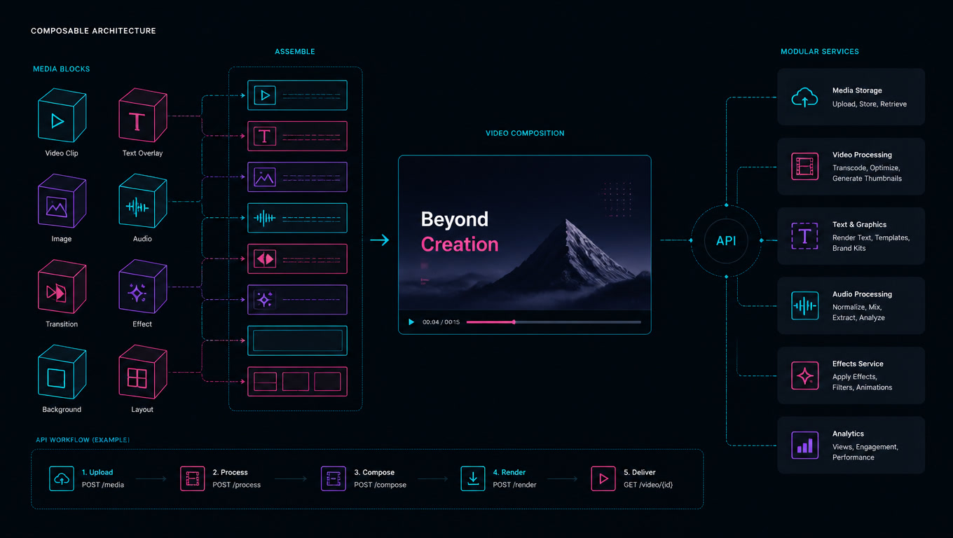 Headless Video Editors: When Composable Architecture Meets Video Production